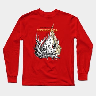 Halloween Angry fireball lava monster gaming orc goblin Long Sleeve T-Shirt